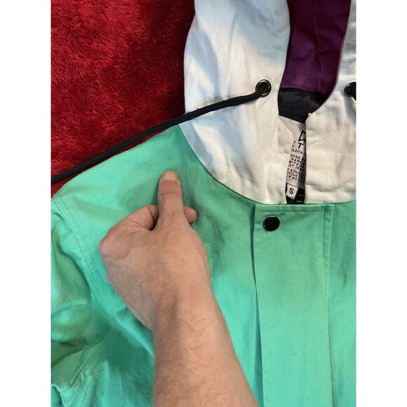 Ethik Worldwide Limited Release Small Rainbow Twill Hood Jacket Coat Y2K Patches - Picture 2 of 13